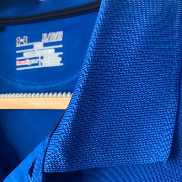 Under Armour Men’s HeatGear Golf Shirt – Blue – XL - Picture 5 of 14